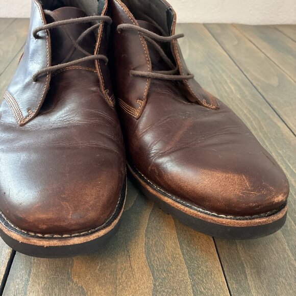 Timberland Richdale 2 Eye Chukka Ankle Boots Dark Brown Size US 13 (W8) - Picture 3 of 11